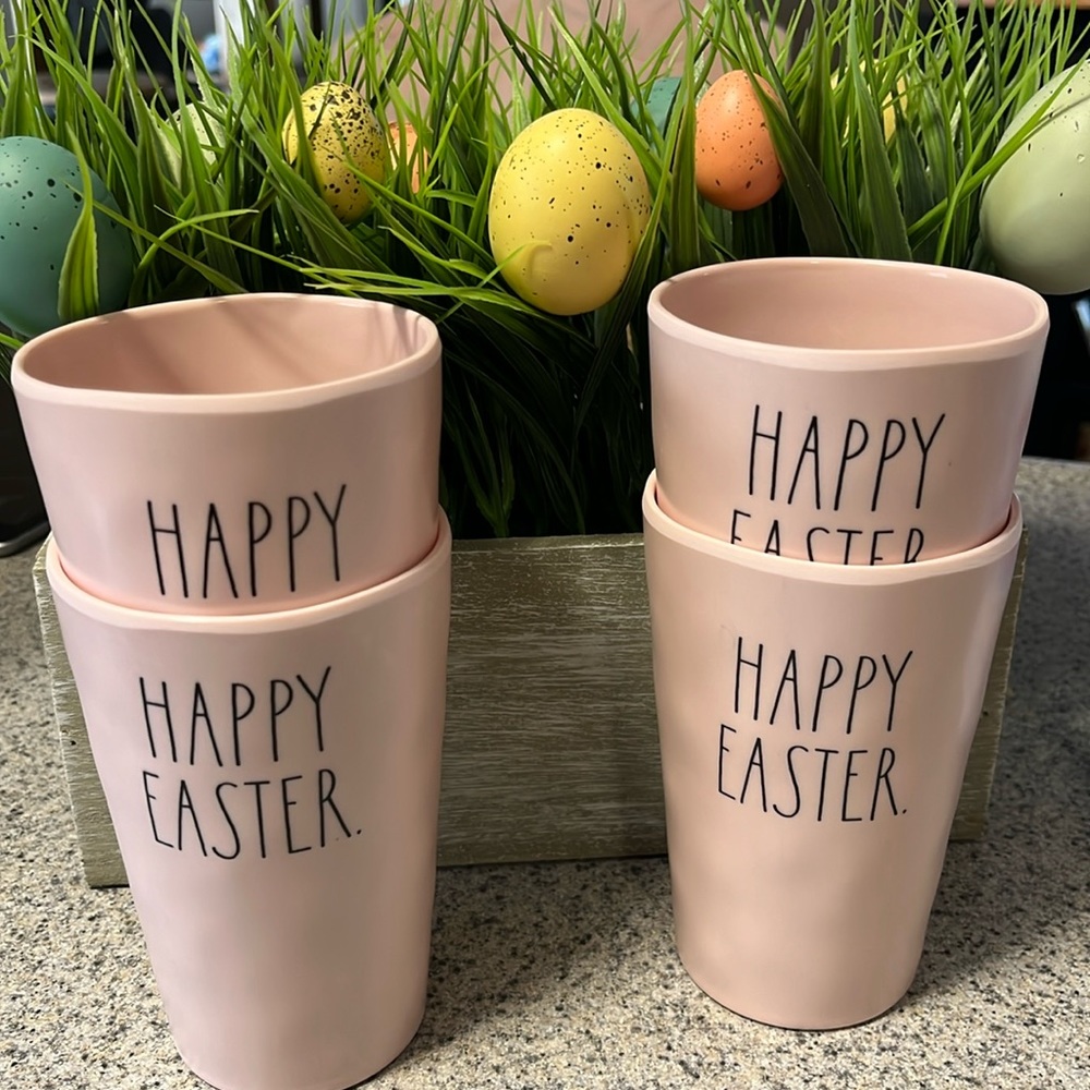 Rae Dunn Happy Easter Cups